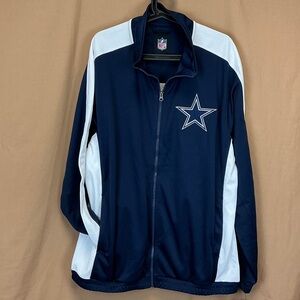NFL Dallas Cowboys Men's Blue and White Lightweight Jacket Men's Size XL NWT